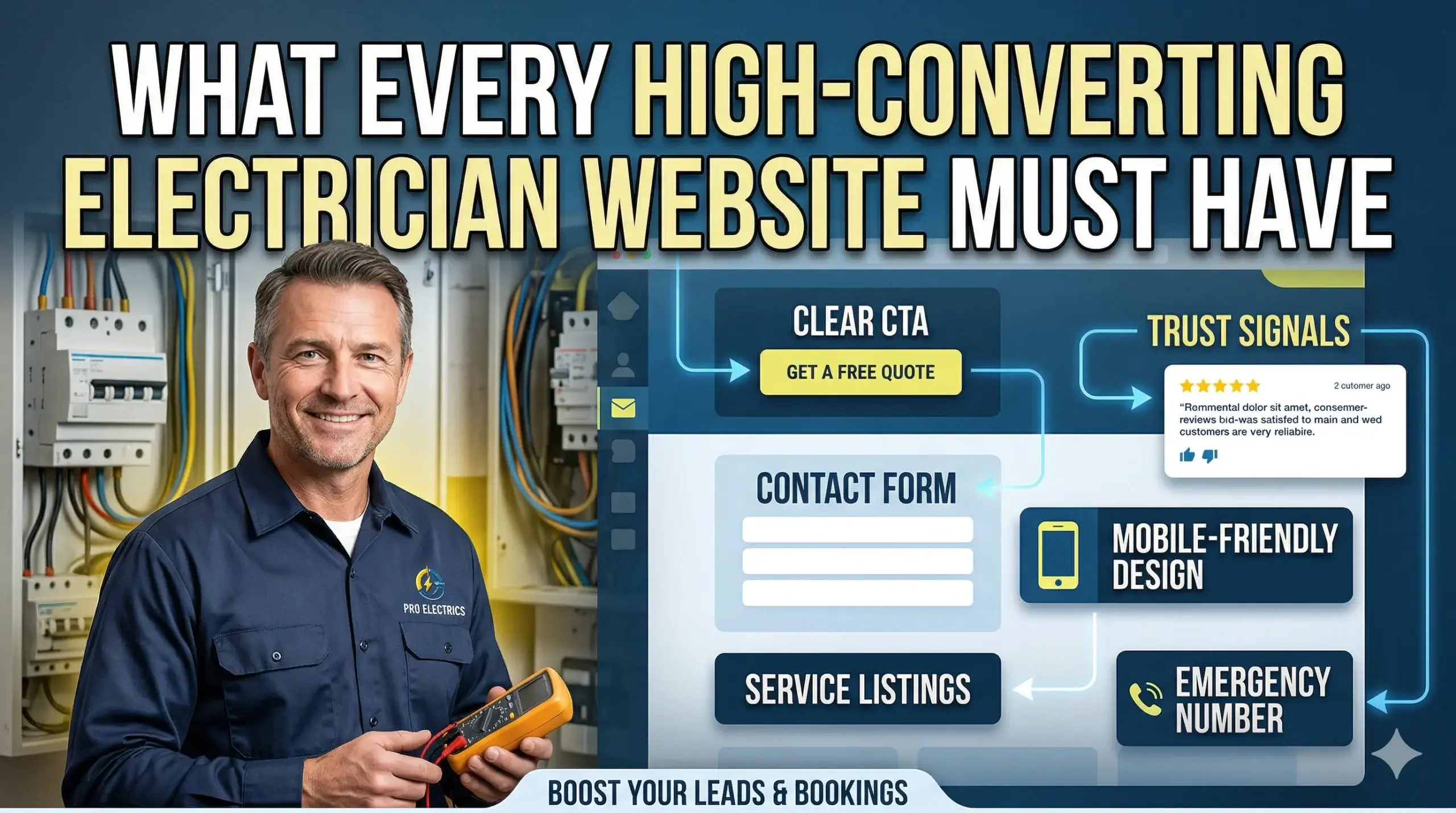electrical website design digital trace