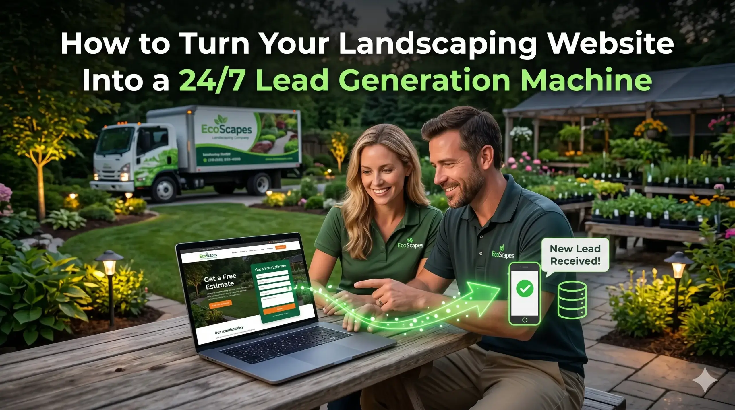 How to Turn Your Landscaping Website Into a 24/7 Lead Generation Machine