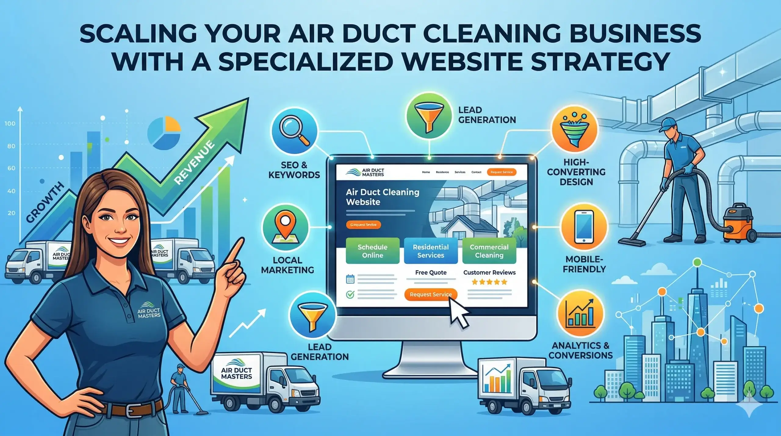 Scaling Your Air Duct Cleaning Business with a Specialized Website Strategy