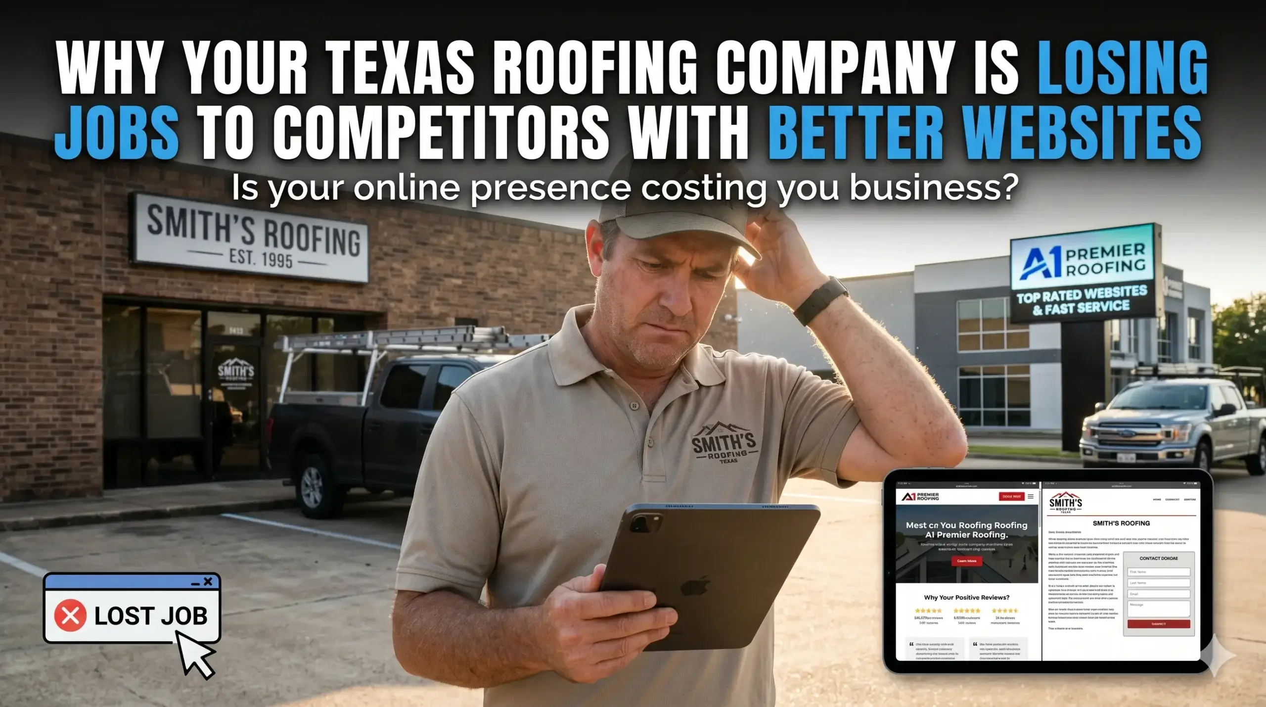 Why Your Texas Roofing Company Is Losing Jobs to Competitors With Better Websites
